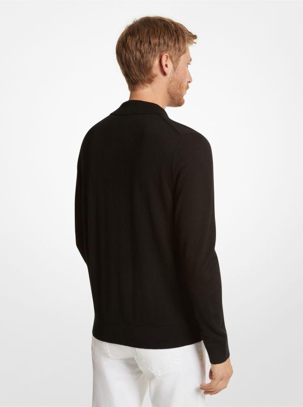 Michael Kors Merino Wool Polo Sweater