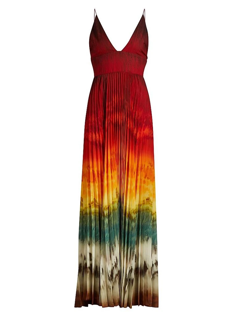 elegant moment multi watercolor tie-dye backless maxi dress Confête main image 0