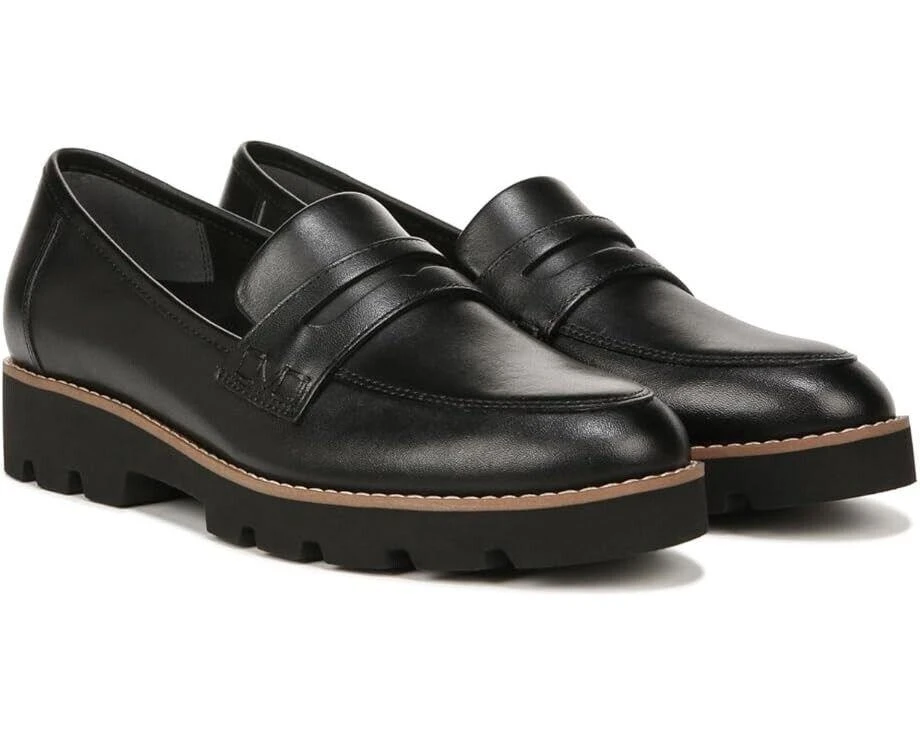 VIONIC Cheryl II I7819L1 Penny Loafer Women's US 9.5 Black Leather Shoes ZPO2607 1