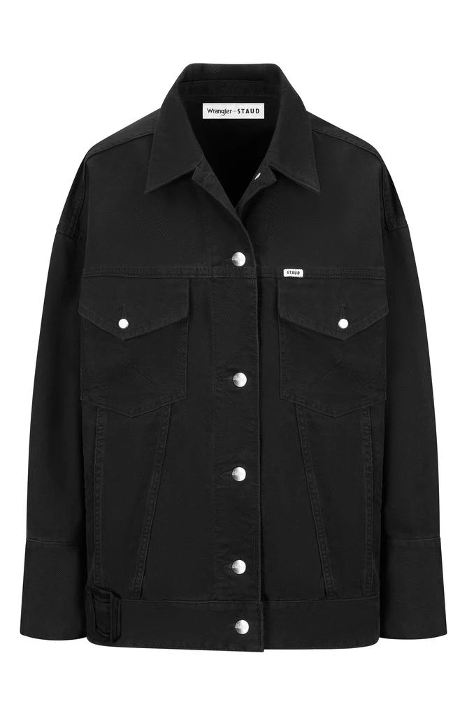 Staud X Wrangler The Biggest Denim Trucker Jacket 3