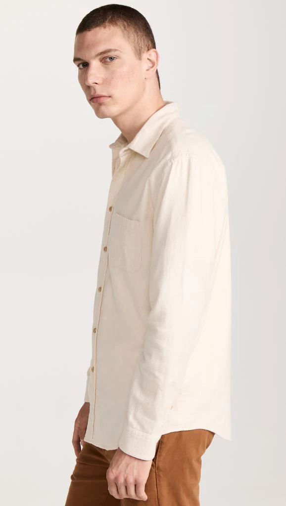 Portuguese Flannel Teca Ecru Button Down Shirt 3