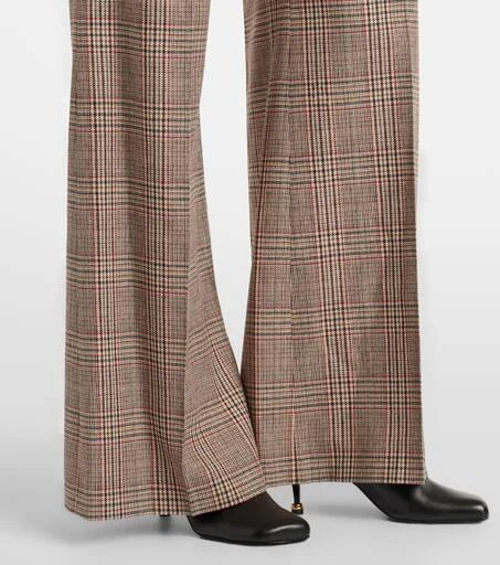 Chloé Prince of Wales check wide-leg pants 5