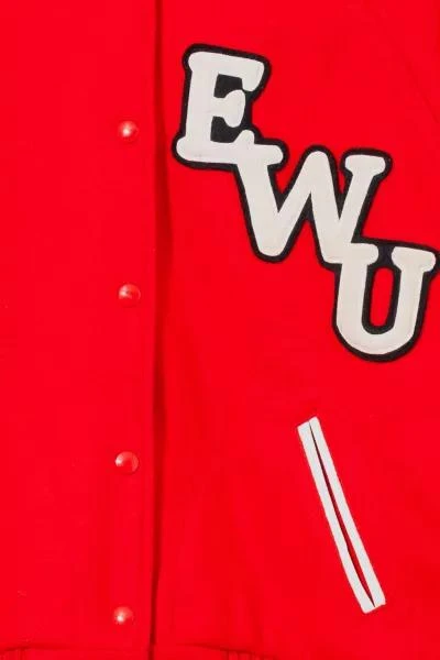 Urban Outfitters Vintage 1960s Red Wool Hooded Letterman Jacket 2