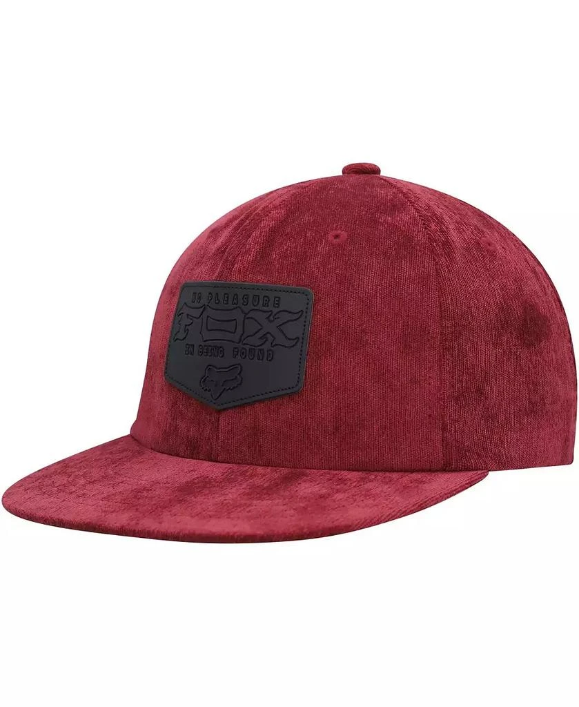 Fox Men
s Maroon Fixated Snapback Hat 1