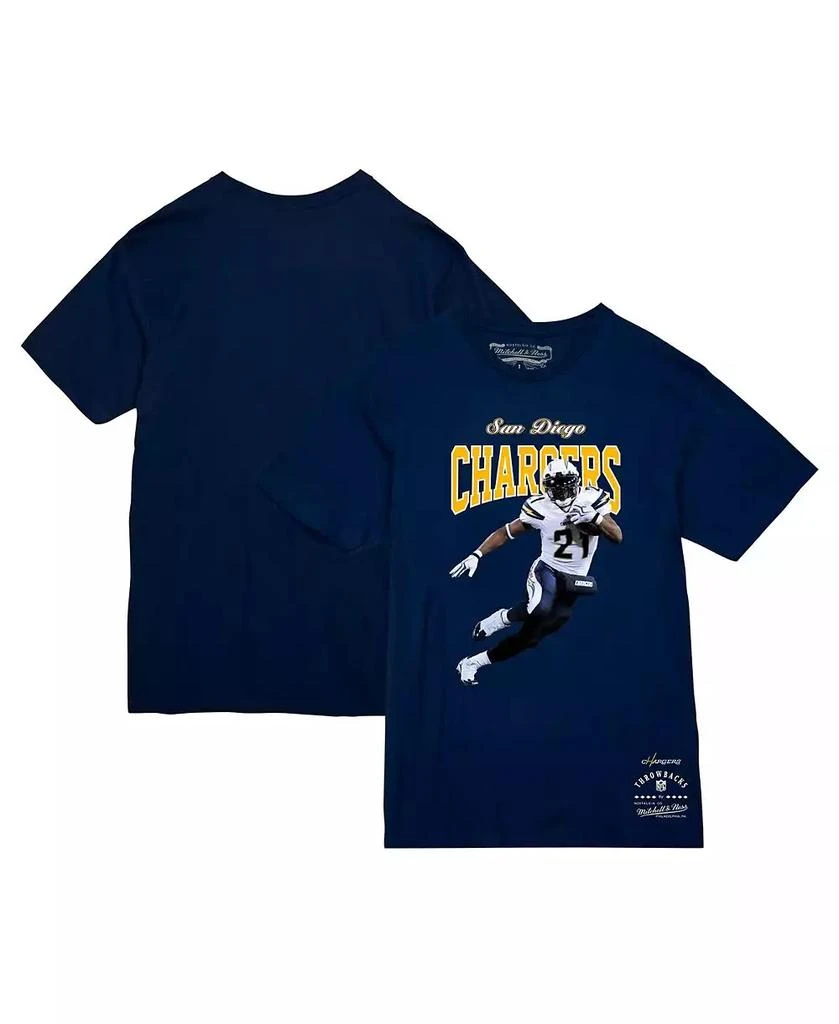 Mitchell & Ness Men's LaDainian Tomlinson Navy Los Angeles Chargers Sideline Retired Player T-Shirt 1