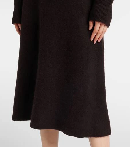 The Row Ivanka cashmere and silk midi skirt 5