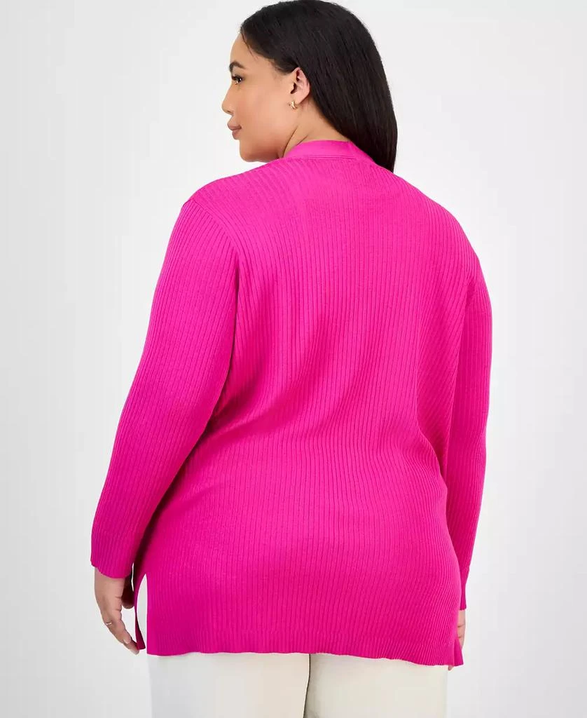 JONES NEW YORK Plus Size Sutton Open-Front Cardigan 4