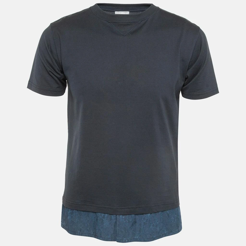 Dior Dior Homme Blue Layered Oblique Cotton T-Shirt XS 1