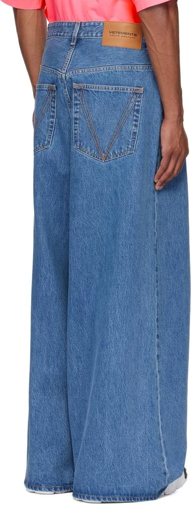 Vetements Blue Oversized Baggy Jeans 3