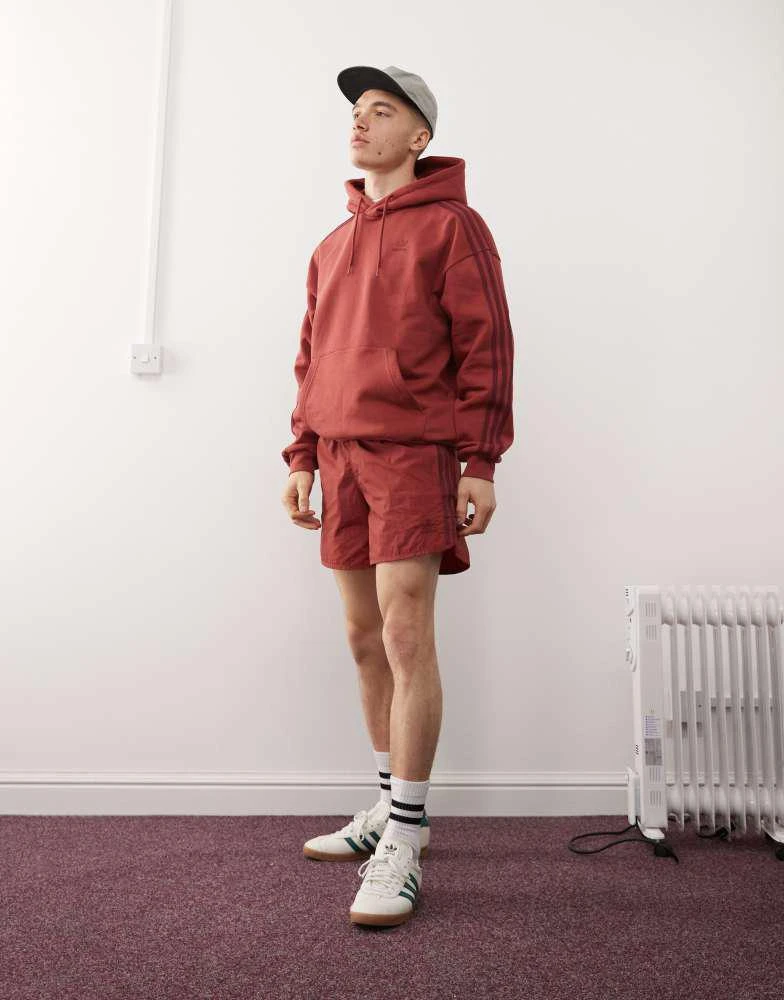 Adidas adidas Originals Adicolor Baggy Fit Hoodie in red 2