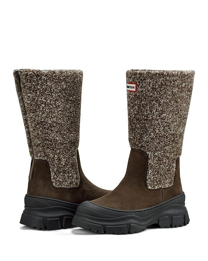 Hunter Women's Tisha Faux Shearling Cold Weather Boots 5