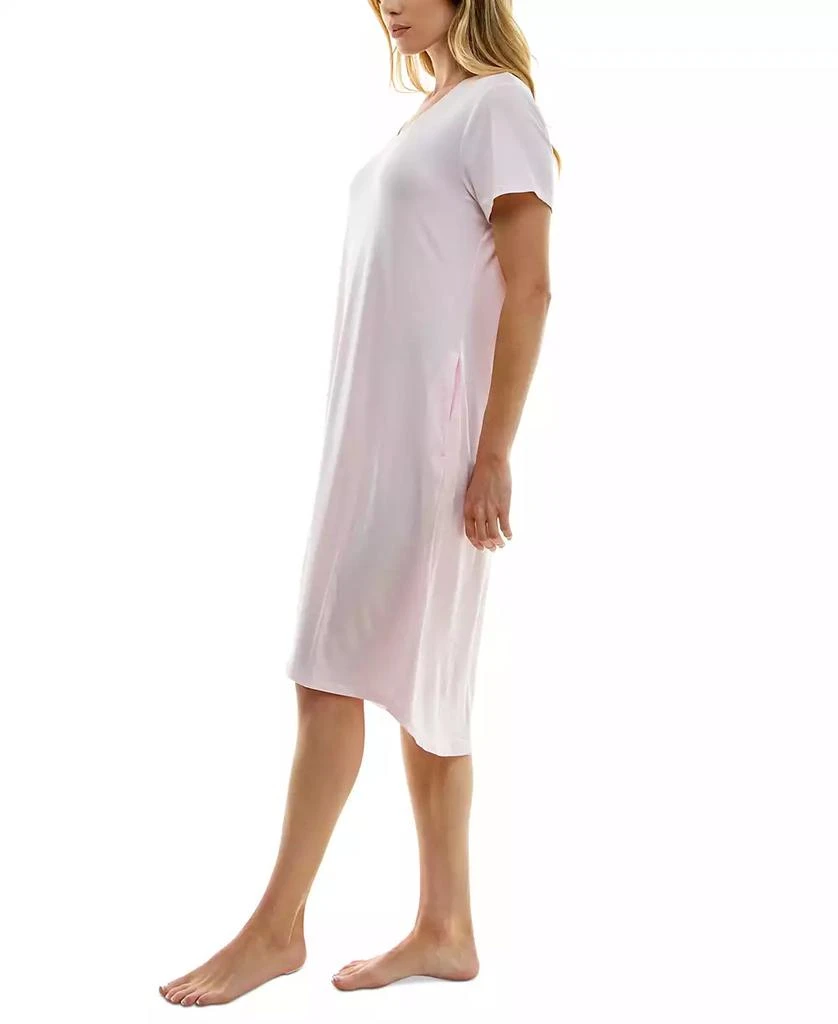 Roudelain Women's Short-Sleeve V-Neck Sleep Dress 3
