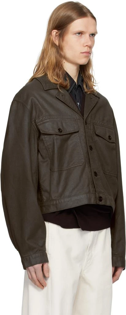 Lemaire Brown Trucker Denim Jacket 2