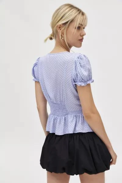 Kimchi Blue Kimchi Blue Amerie Keyhole Ruffle Peplum Blouse 5