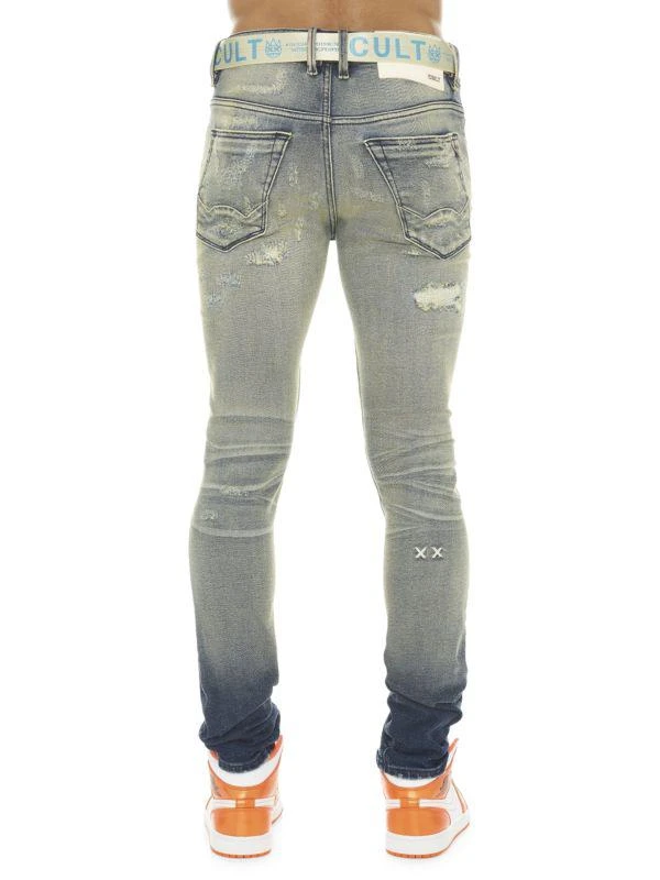 Cult Of Individuality Punk Belted Super Skinny Jeans 2