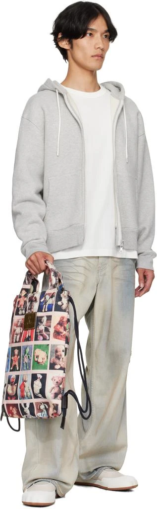 Vivienne Westwood Multicolor Canvas Teddies Pippa Drawstring Backpack 4