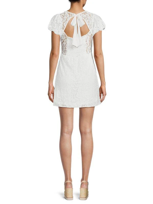 knee length dresses for ladies Free People Tabby Lace Mini Dress