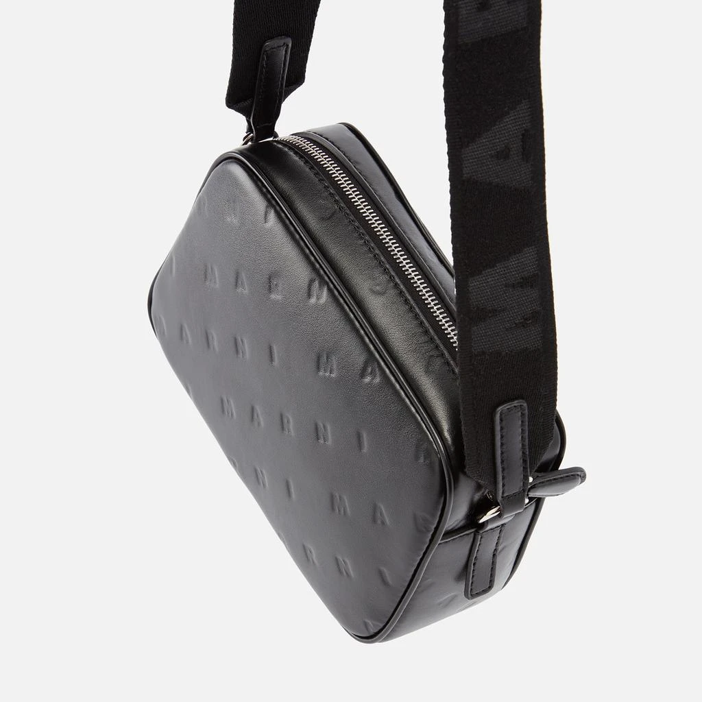 Marni Logo-Debossed Faux Leather Crossbody Bag 5