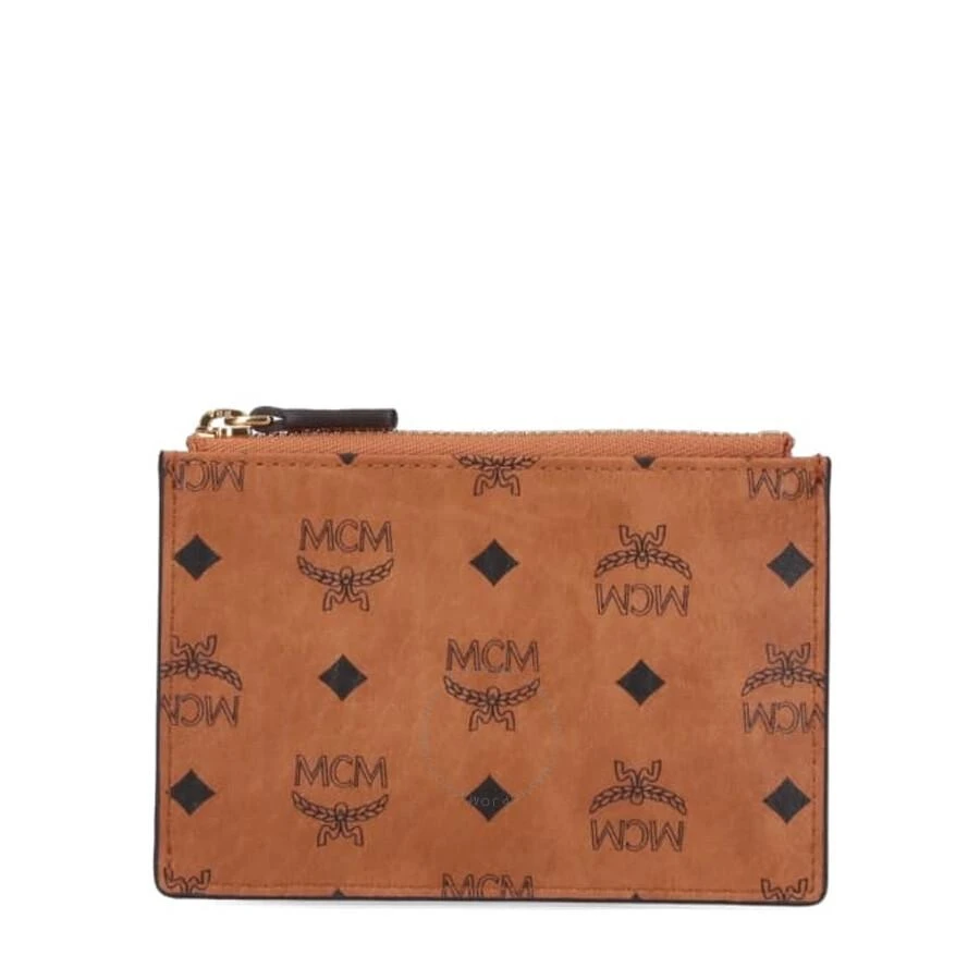 MCM Aren Zip Card Case in Visetos 1