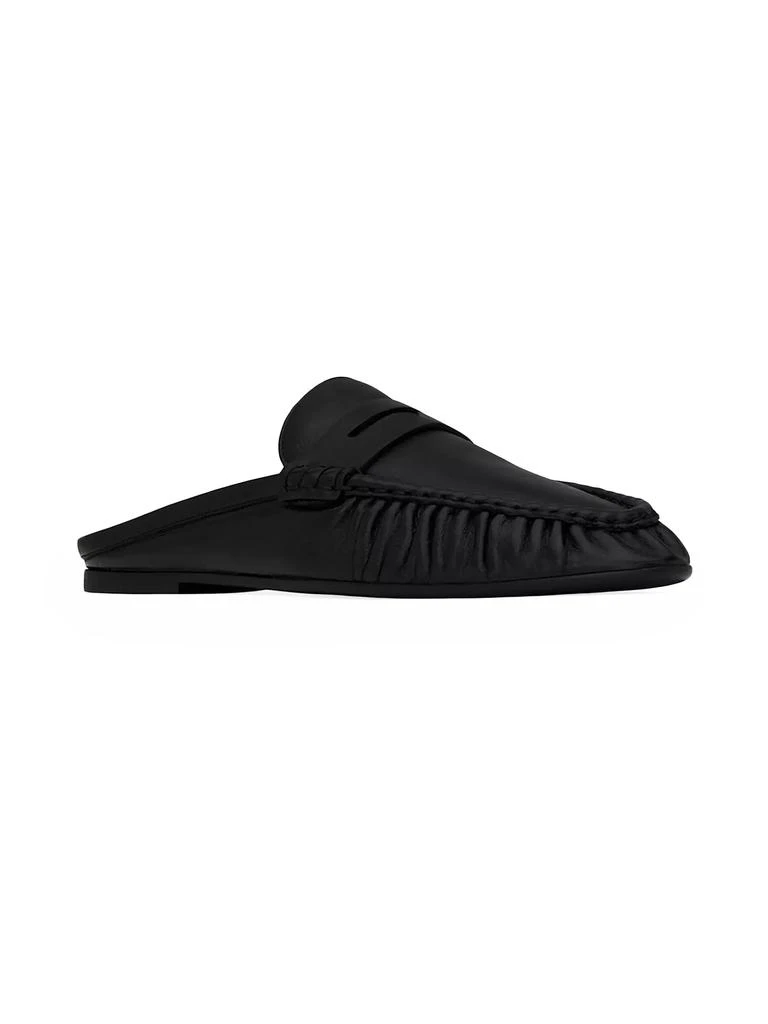Yves Saint Laurent Le Loafer Penny Mules in Smooth Leather 2