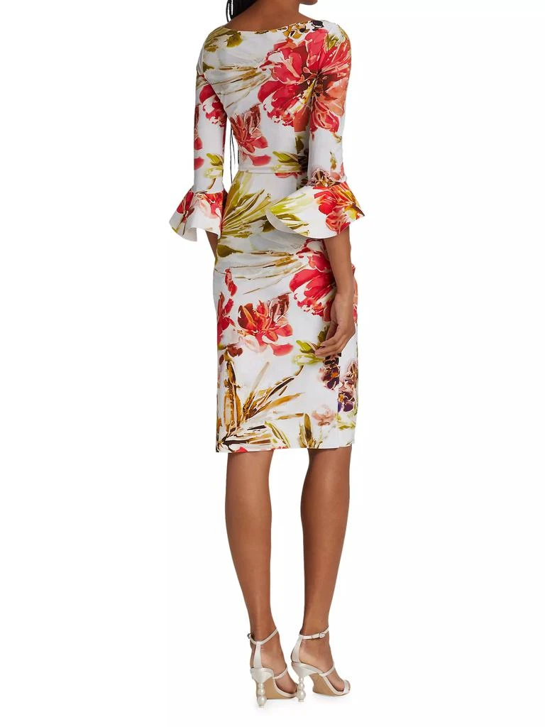 Chiara Boni Triana Gathered Floral Midi Dress 5