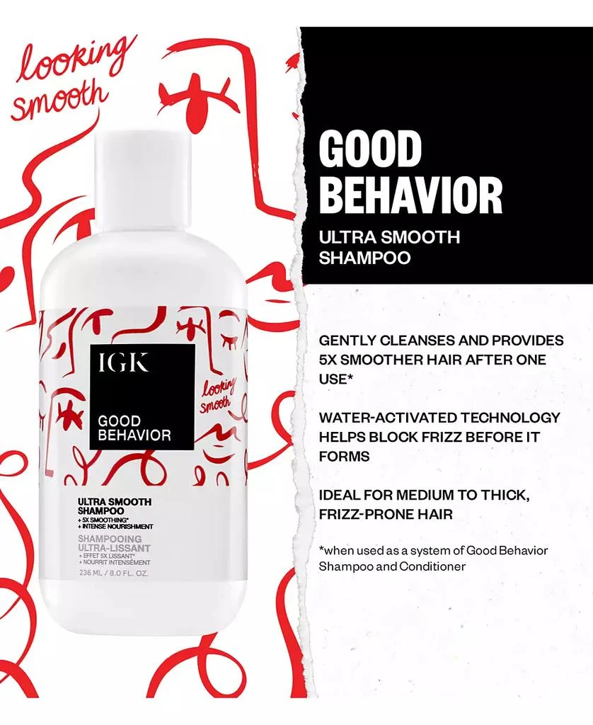 IGK Hair Good Behavior Ultra Smooth Shampoo 8