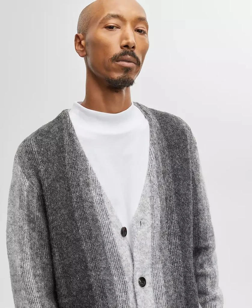 Mode of One Men's Long-Sleeve Relaxed-Fit Stripe Cardigan, Created for Macy's 1