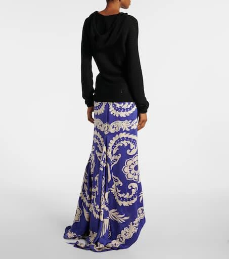 ETRO Hooded silk-blend sweater 3