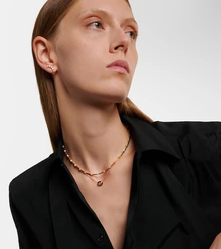 Melissa Kaye Lenox Reign 18kt gold necklace with diamond 2