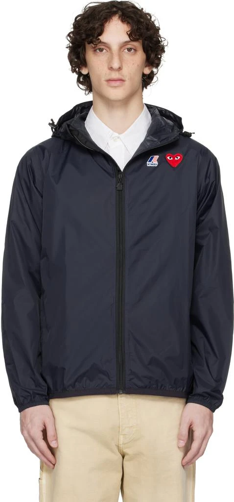 Comme des Garcons Navy K-Way Edition Full Zip Jacket 1