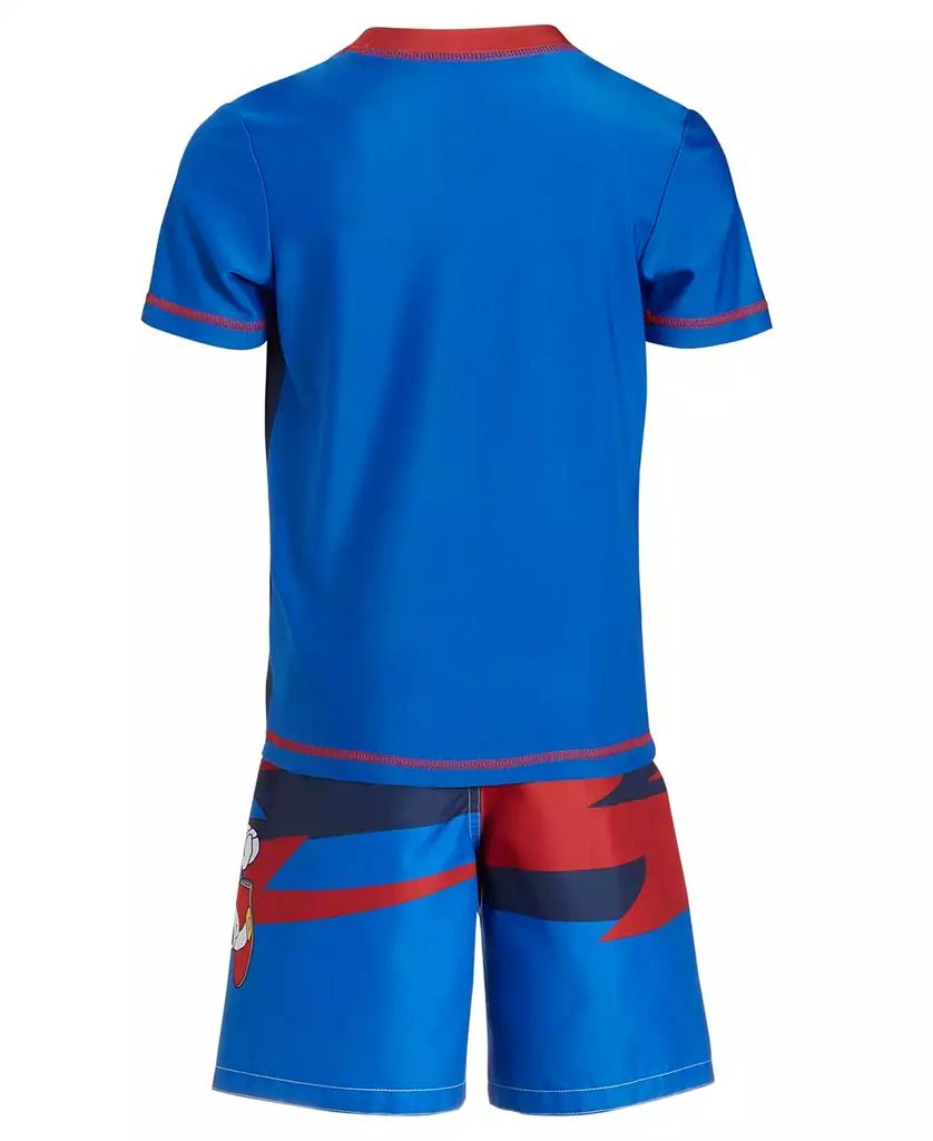 Sonic Little Boys Rash Guard & Swim Trunks, 2 Piece Set 2