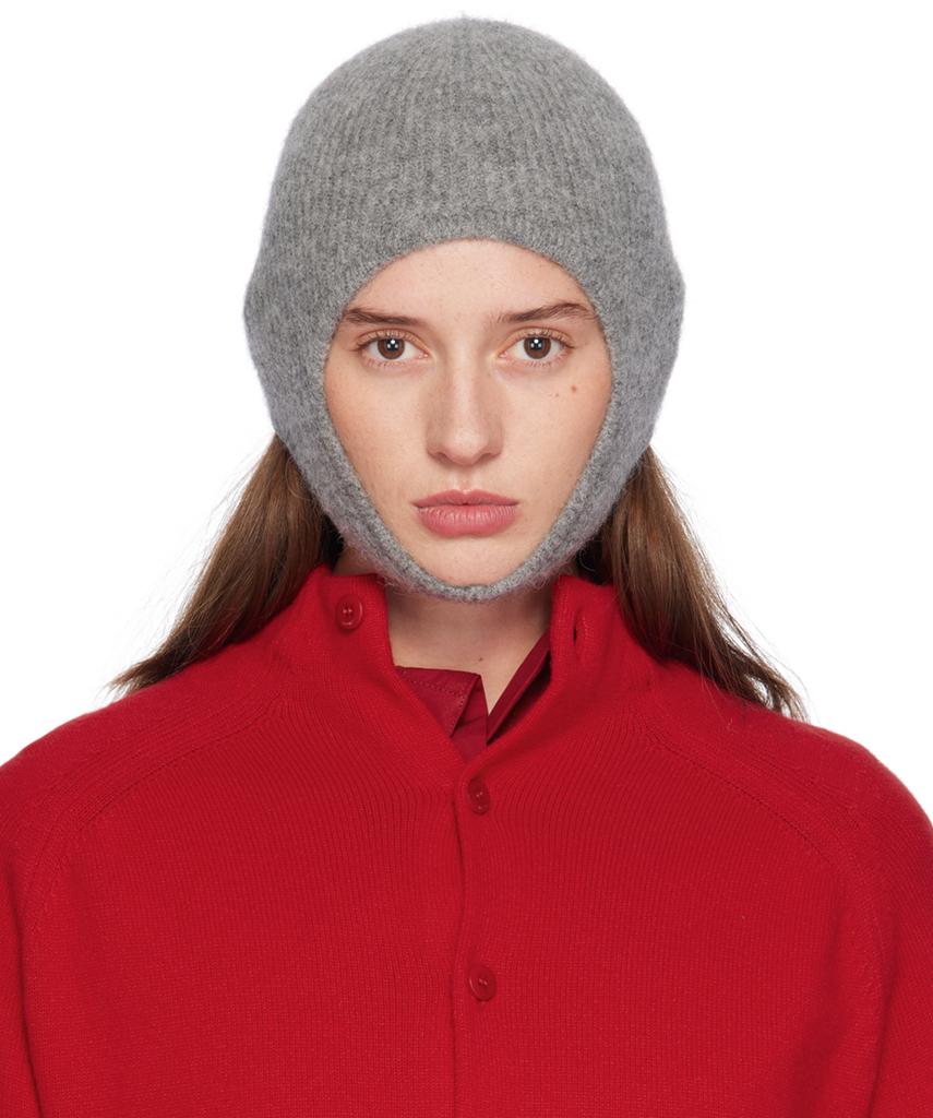 Jacquemus Gray La Casa 'La capuche Gros Grain' Beanie - Hats