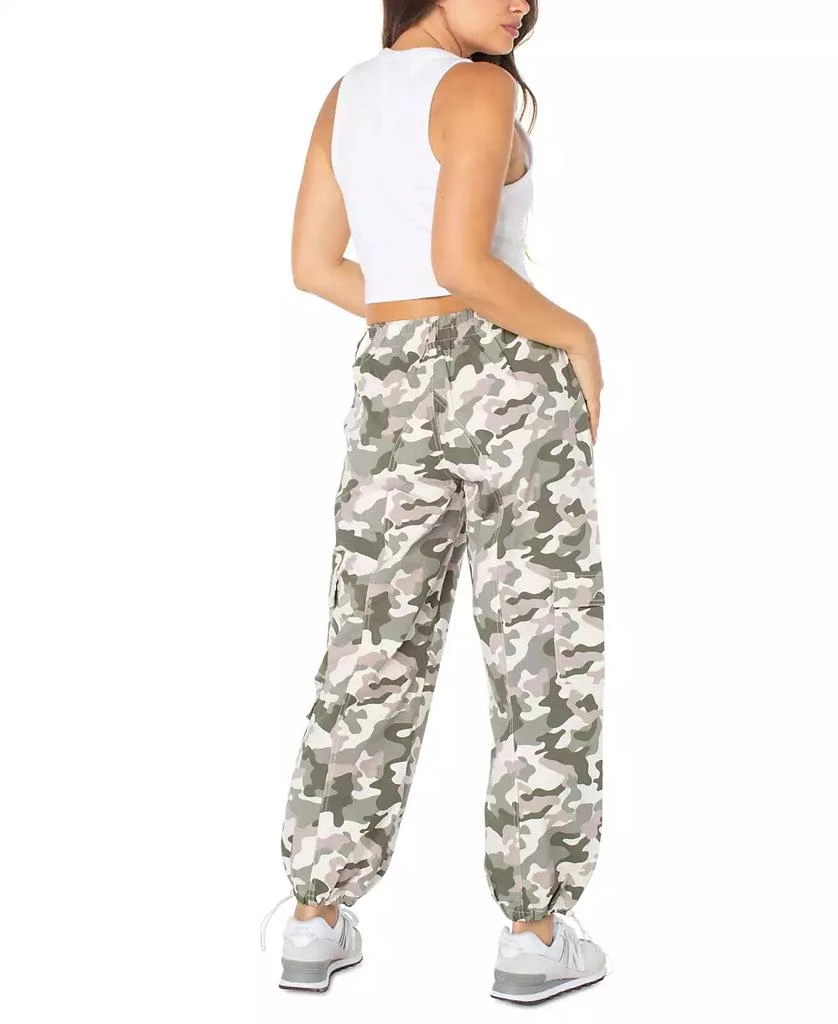 Celebrity Pink Juniors' Camo-Print Drawcord-Hem Parachute Pants 2