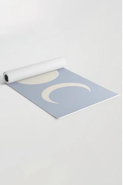 DENY Designs Colour Poems For Deny Moon Minimalism Yoga Mat