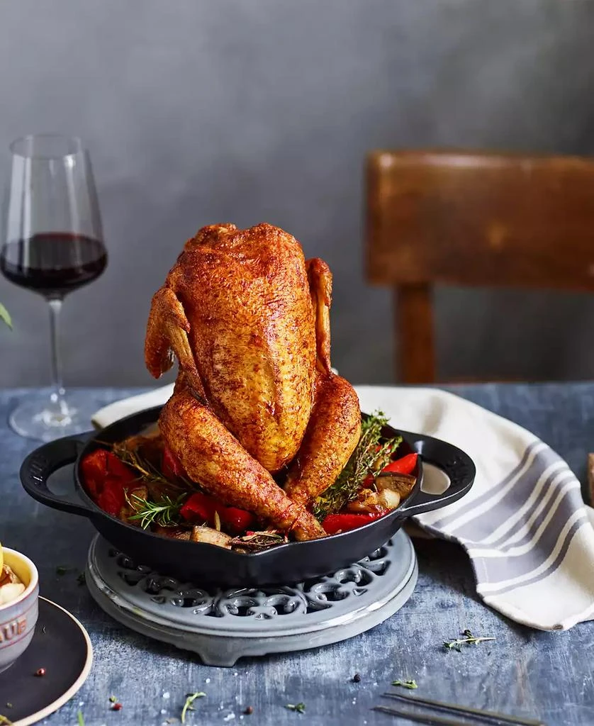Staub Enameled Cast Iron 9.5" Vertical Chicken Roaster 3