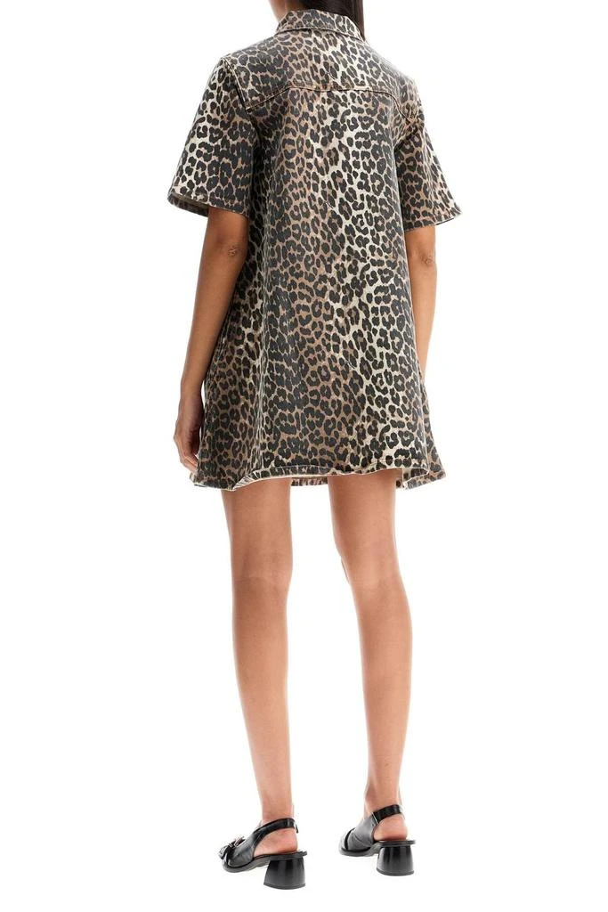Ganni Ganni Leopard Printed Mini Dress 4