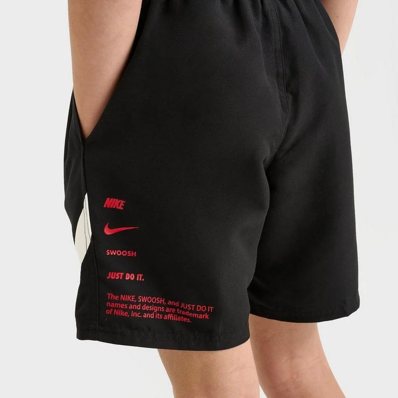 NIKE Big Kids' Nike Stacked Logo Swim Shorts 6