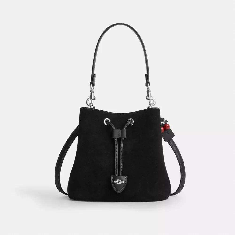Coach Rowan Bucket Bag With Cherry Charm