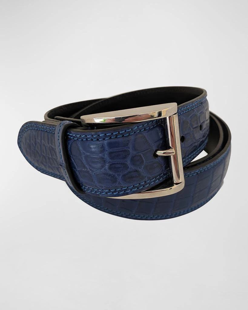 Zambezi Grace Men's Crocodile Leather Dress Belt 1