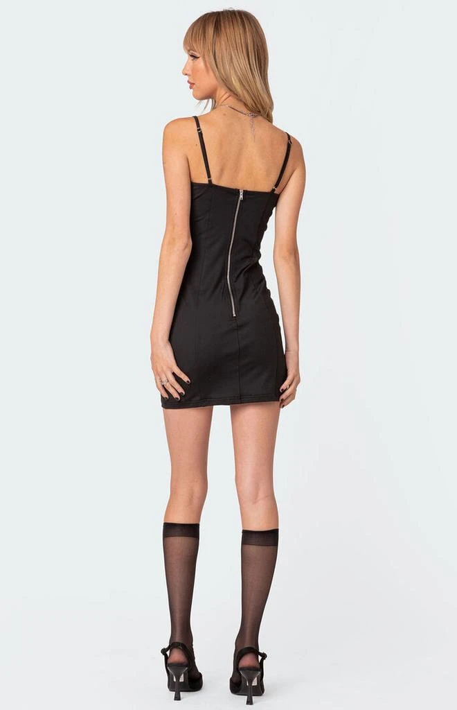 Edikted Nancy Bow Ribbon Bow Mini Dress 3