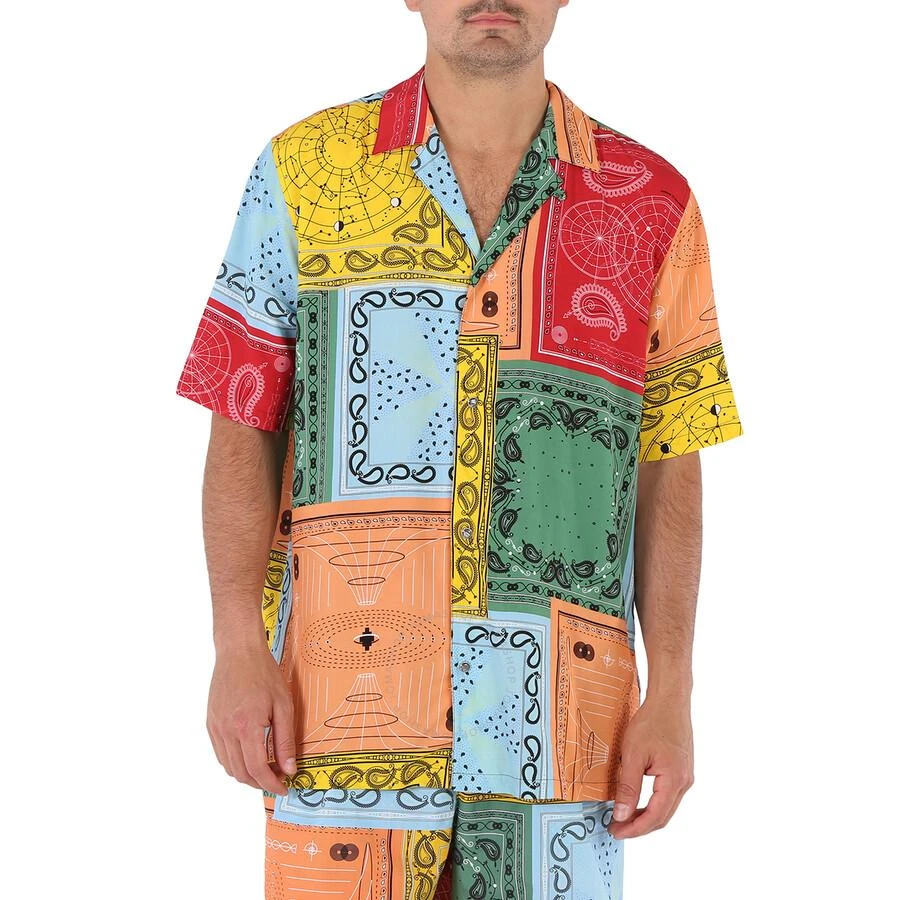 Marcelo Burlon Men's Bandana Print Cuban Shirt 1