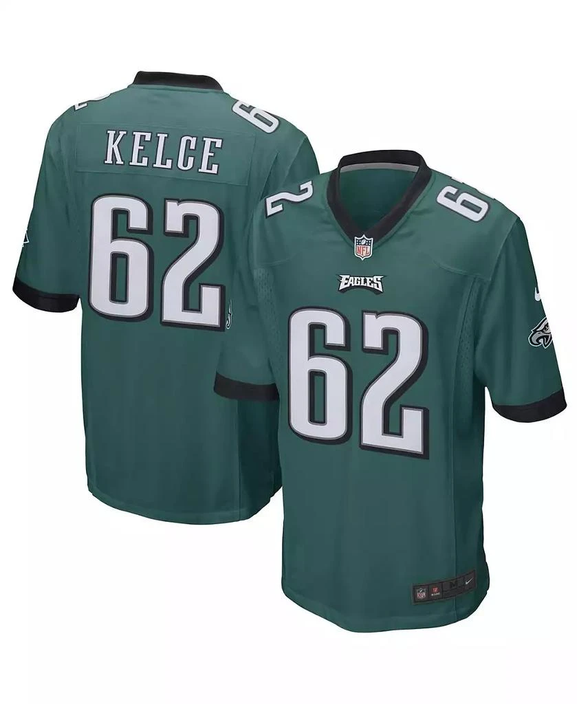 NIKE Men's Jason Kelce Midnight Green Philadelphia Eagles Game Jersey 1