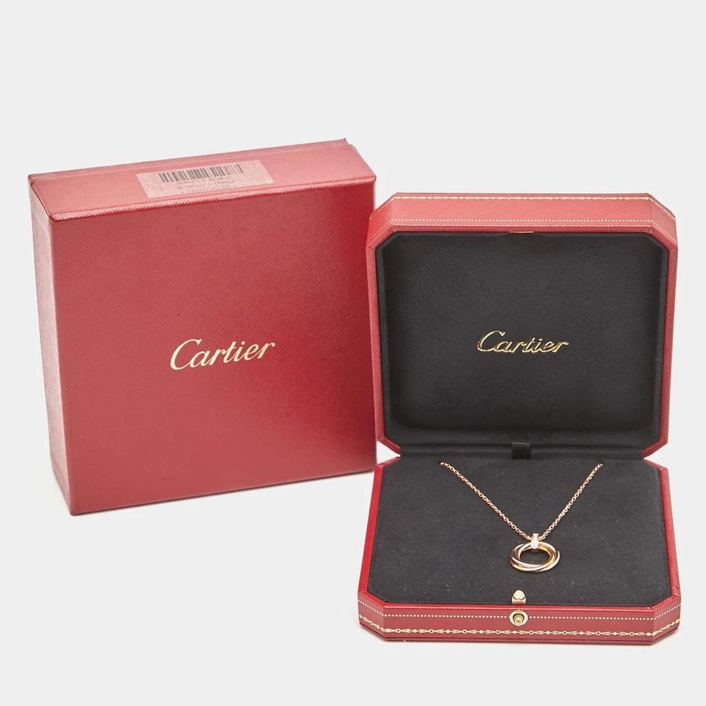 Cartier Cartier Trinity Diamond 18K Three Tone Gold Pendant Necklace 6