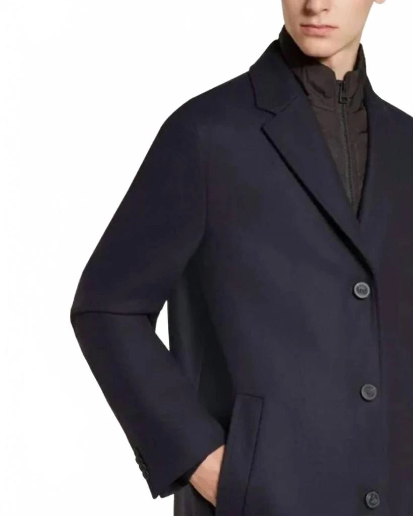 Shop Men's Milogan Overcoat In Navy on Sale at BeyondStyle – Get