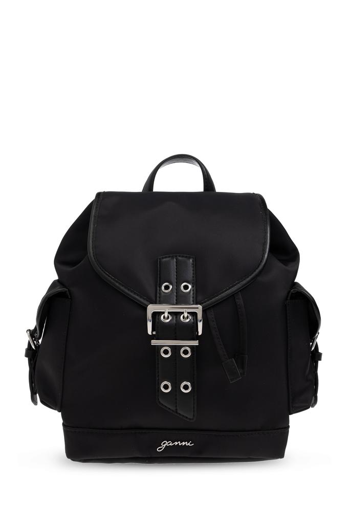 Ganni Black Tech Backpack - Backpacks - Save Extra 10% OFF