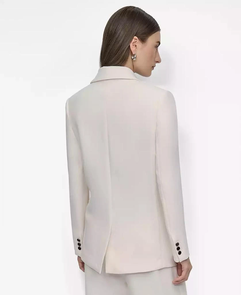DKNY Women's Aero Crepe Notch-Collar One-Button Blazer 2