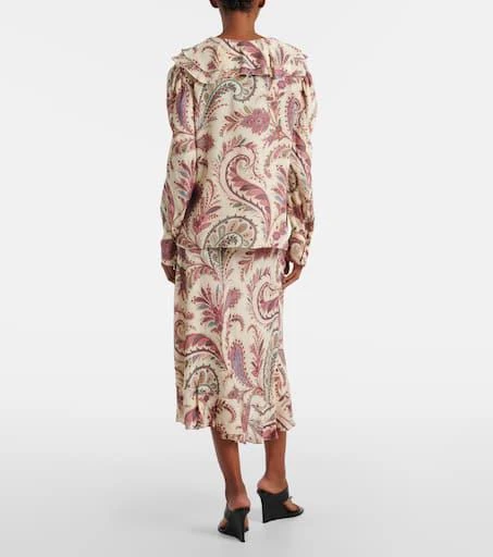 ETRO Printed ruffled blouse 3