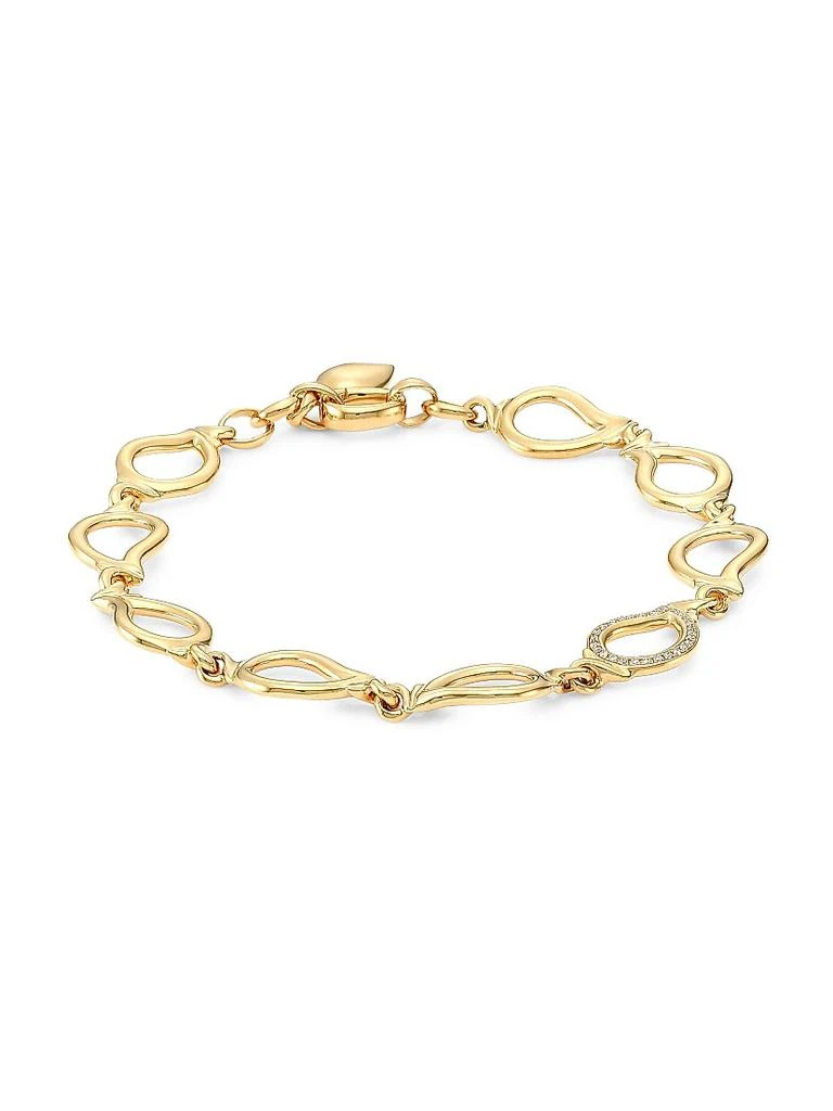 Tamara Comolli Signature Drop 18K Yellow Gold & Diamond Pavé Small Bracelet 1