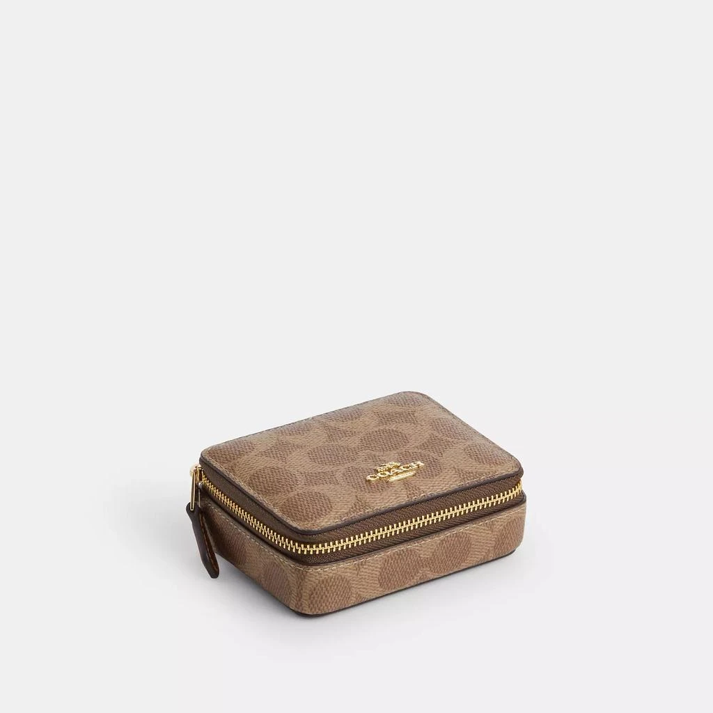 Coach Weekly Pill Box In Signature Canvas 1