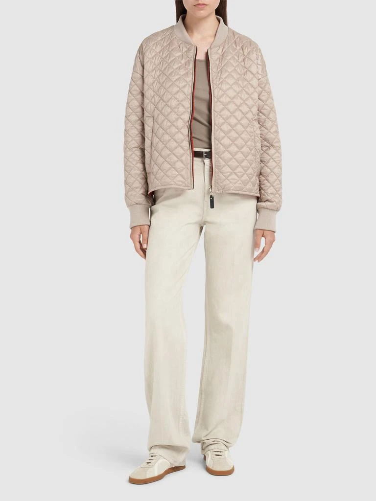 Max Mara Licia Quilted Puffer Bomber Jacket 1